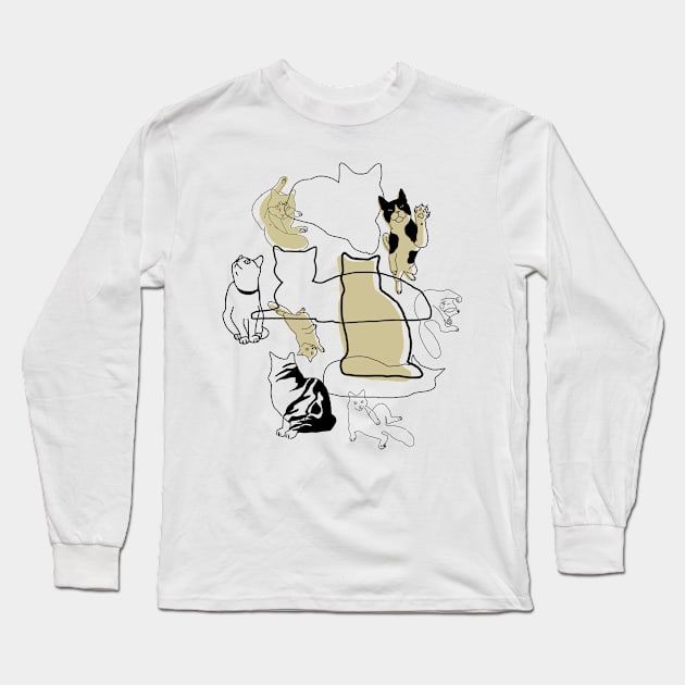 Full of cat Long Sleeve T-Shirt by Ancsi